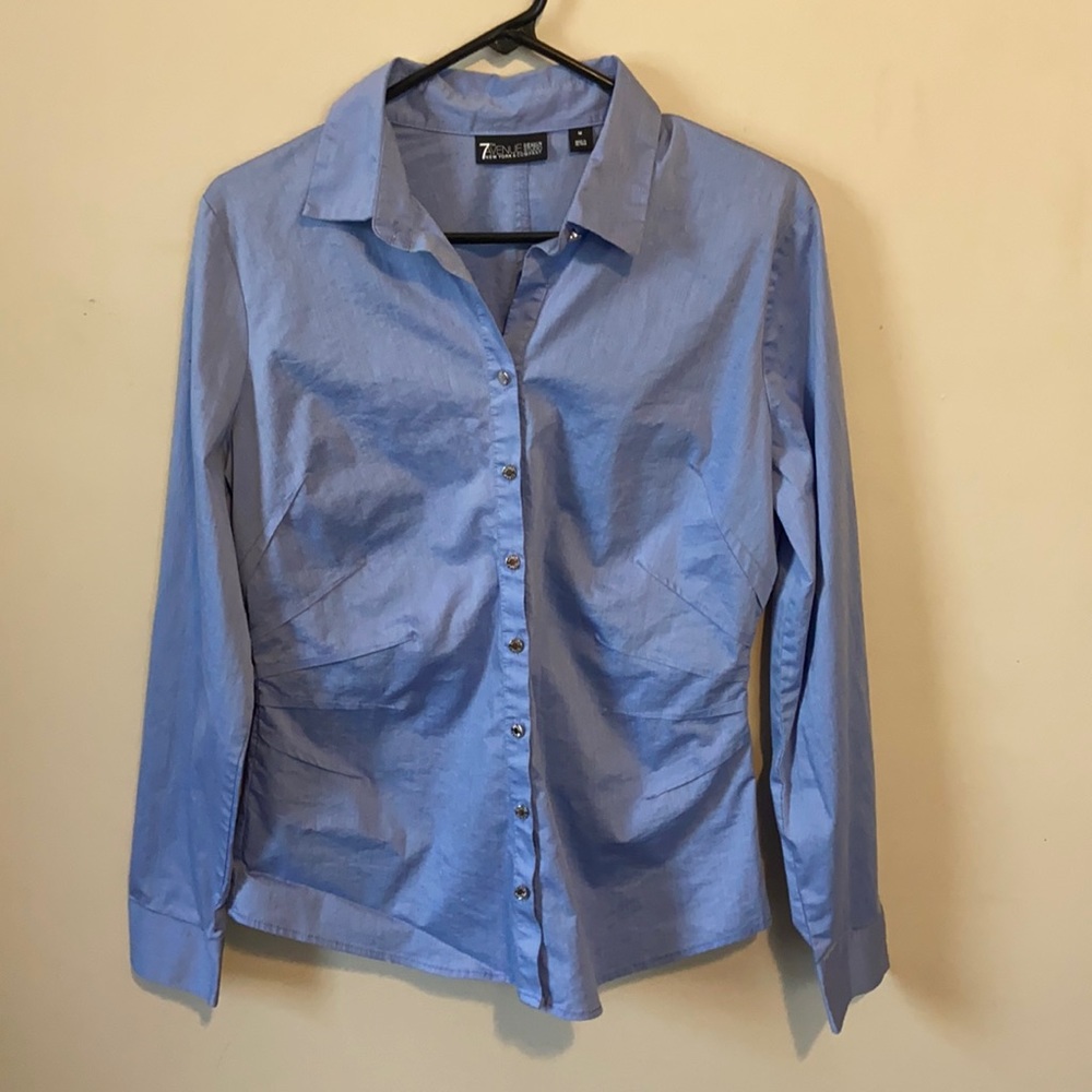 Blue Button Up